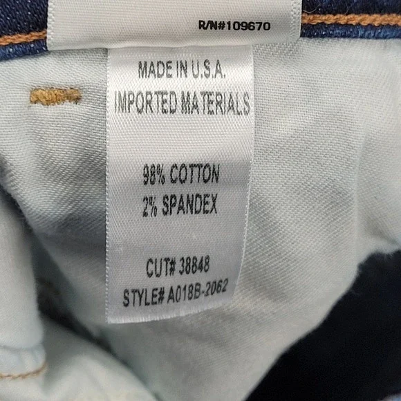 AGOLDE Denim Jeans Womens Size 30 Distressed Ripped Knee Blue Wash - Picture 5 of 12